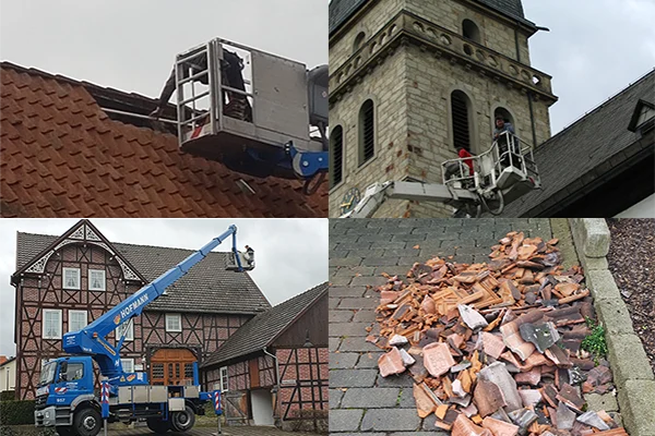 Sturmschaden, Sanierung, Dach